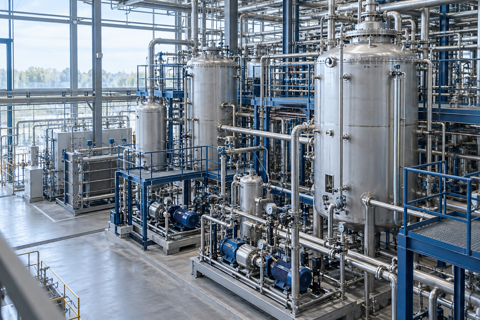 Industrial process plant