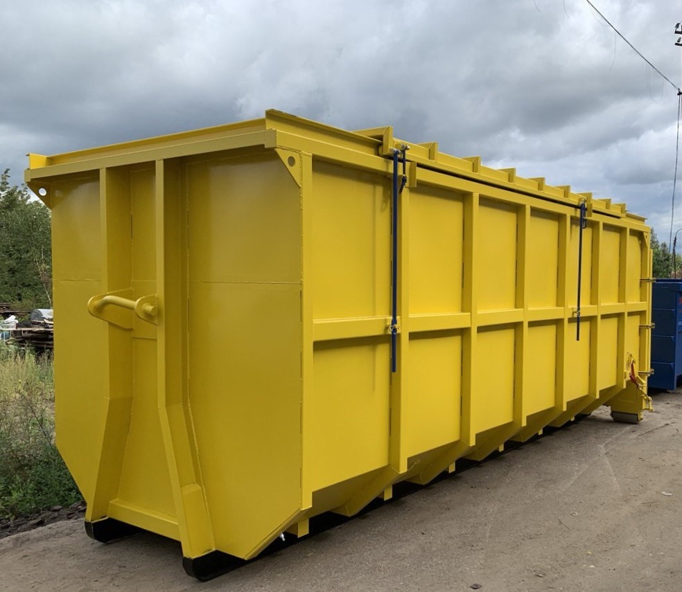 Special container 30 m³ with closed sliding lid