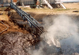 Module No. 4 for collecting and pumping oil sludge and slurry