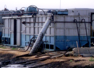 Module No. 6 for sludge and soil purification